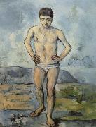 Paul Cezanne Man Standing,Hands on Hips oil painting